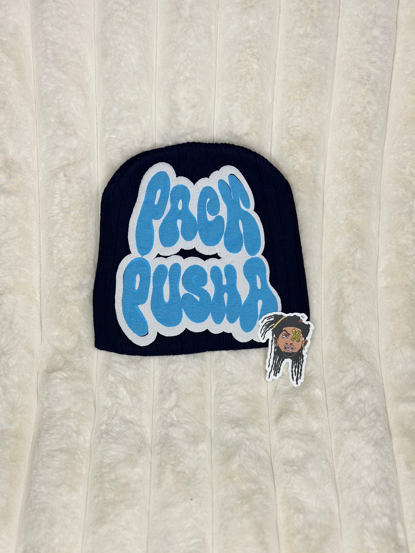 Pack Pusha Puff Print Beanie